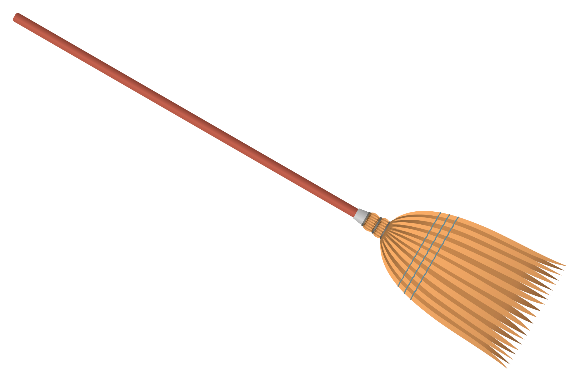 Broom Vector Transparent PNG