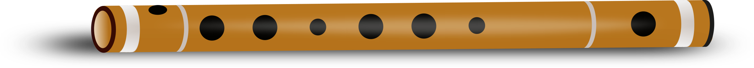 Brown Bamboo Flute PNG