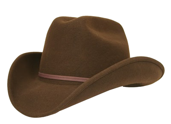 Fichier PNG de chapeau de cowboy marron
