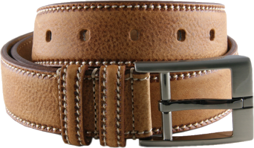 Brown Leather Cinturón PNG