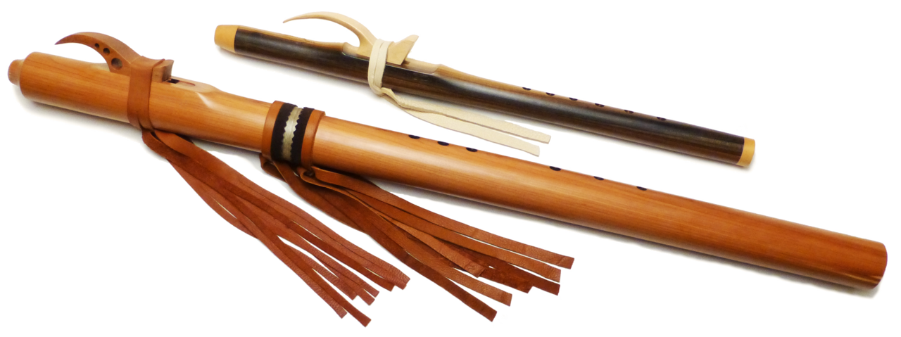 Brown Wooden Bamboo Flute PNG