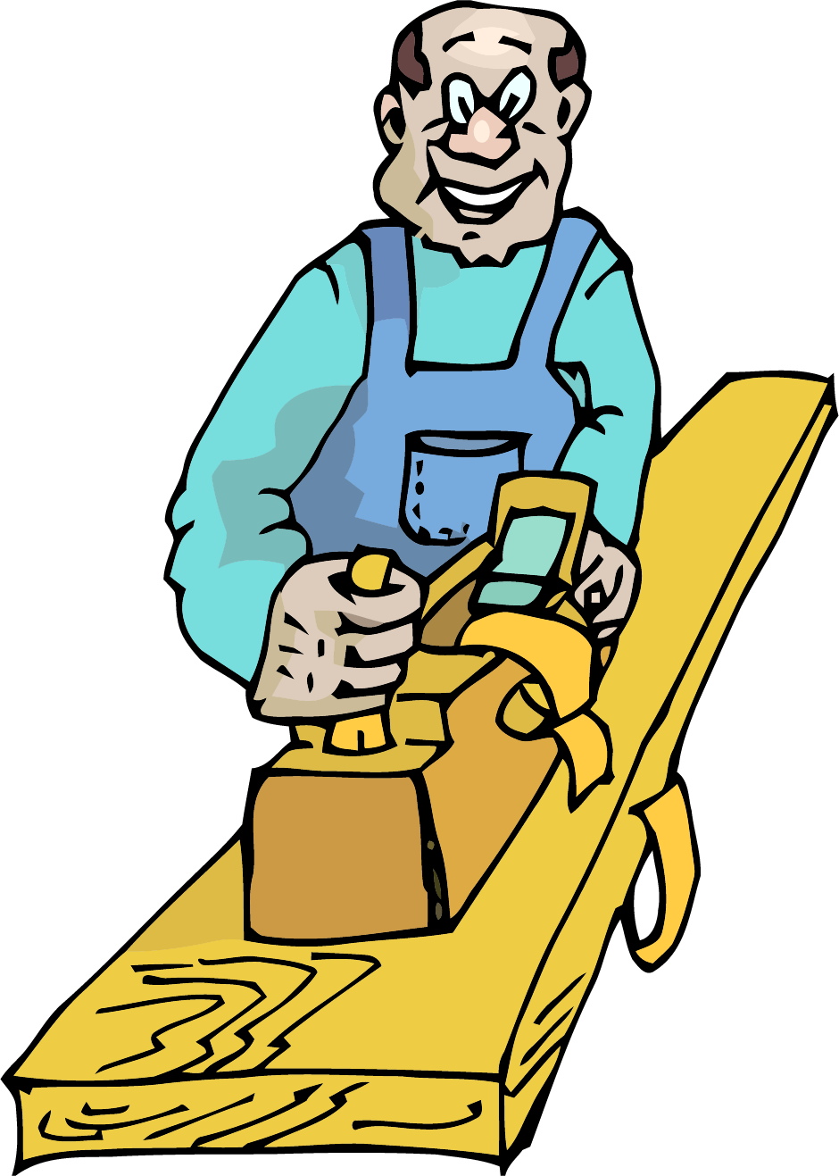 Builder Carpenter Vector PNG Gambar