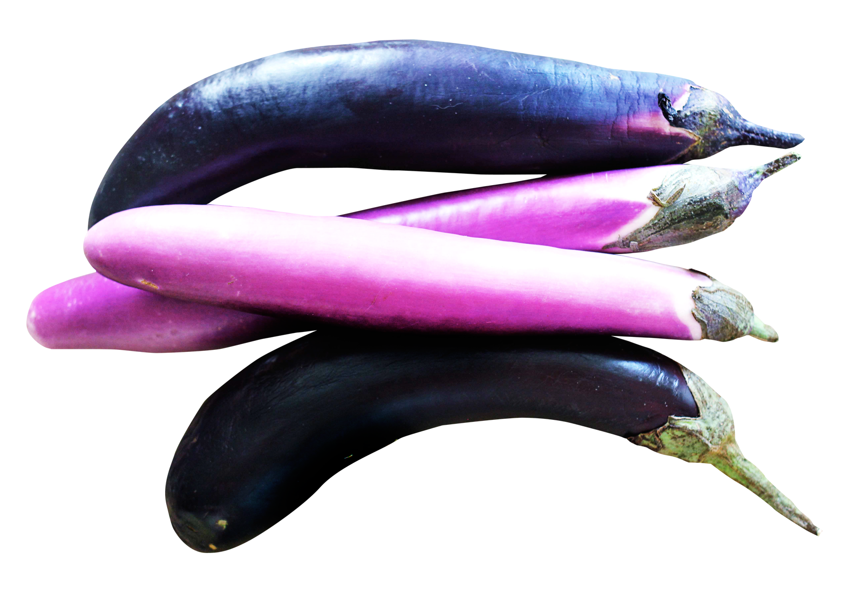 Bunch Brinjal Eggplant PNG Image