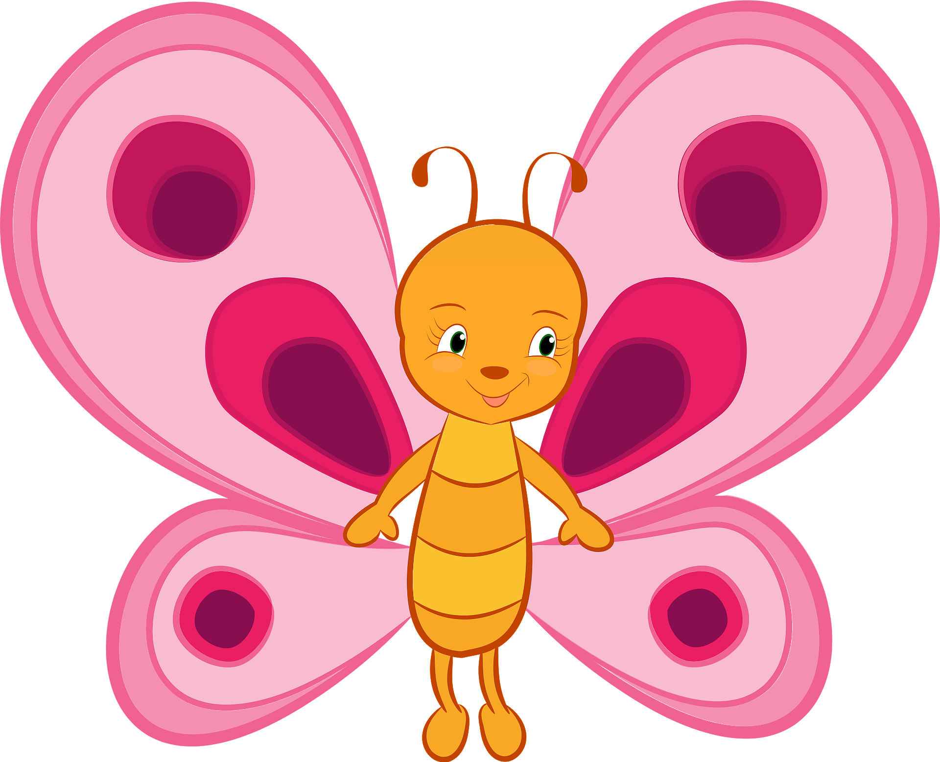 Бабочка милое насекомое PNG прозрачное изображение