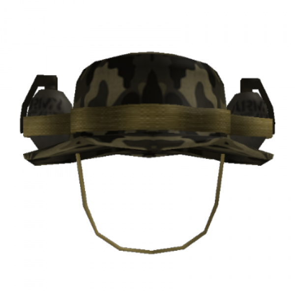 Camo Army Hat Transparent Background