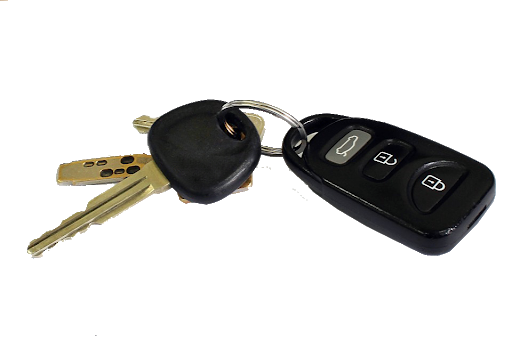 Imagem transparente de chave de carro