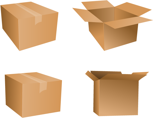 Cardboard Box PNG Image
