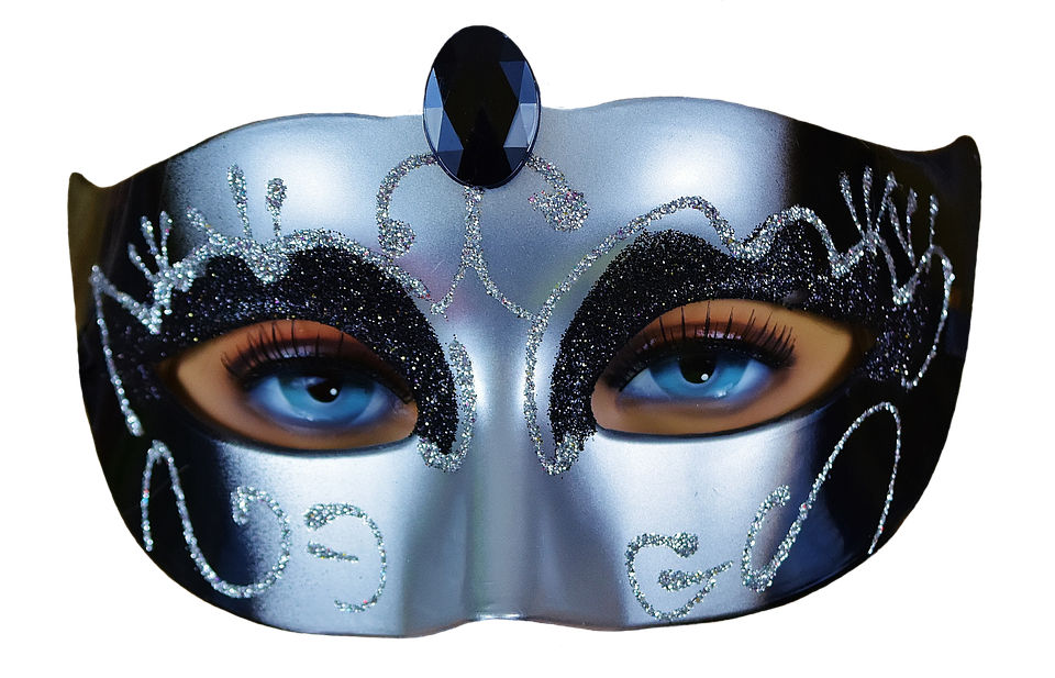 Masque oculaire Carnival Fond Transparent