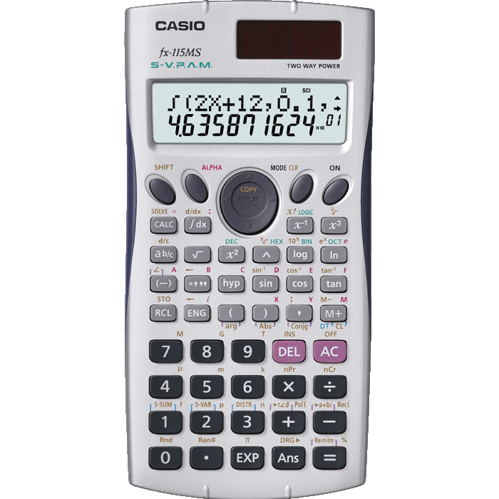 Casio Calculatrice scientifique pic PNG