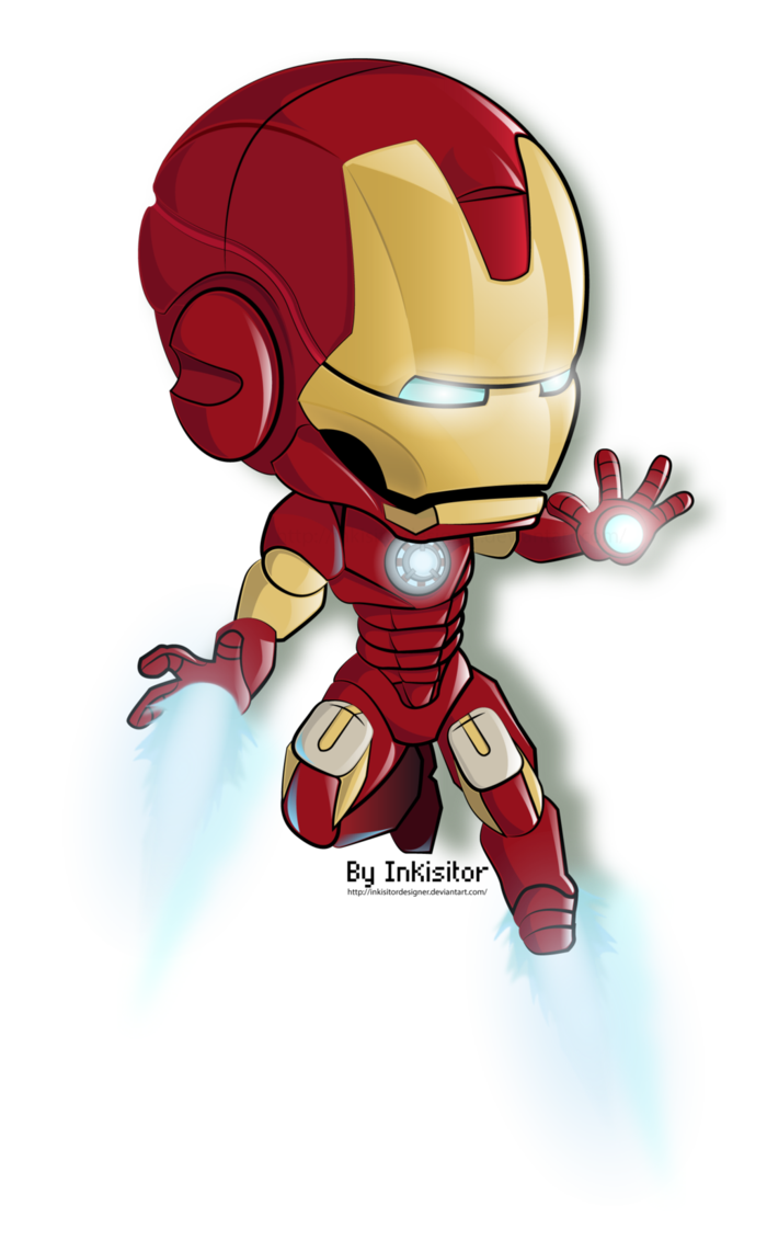 Chibi Iron Man PNG Transparent Image