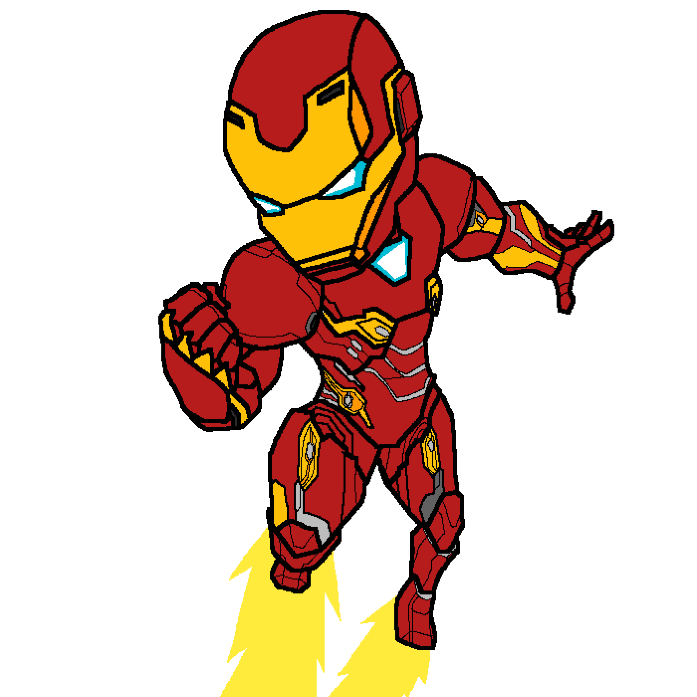 Chibi Iron Man Trasparente PNG