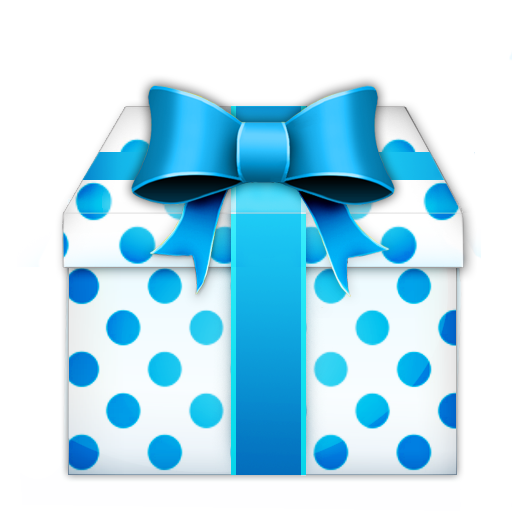 Christmas Blue Gift PNG