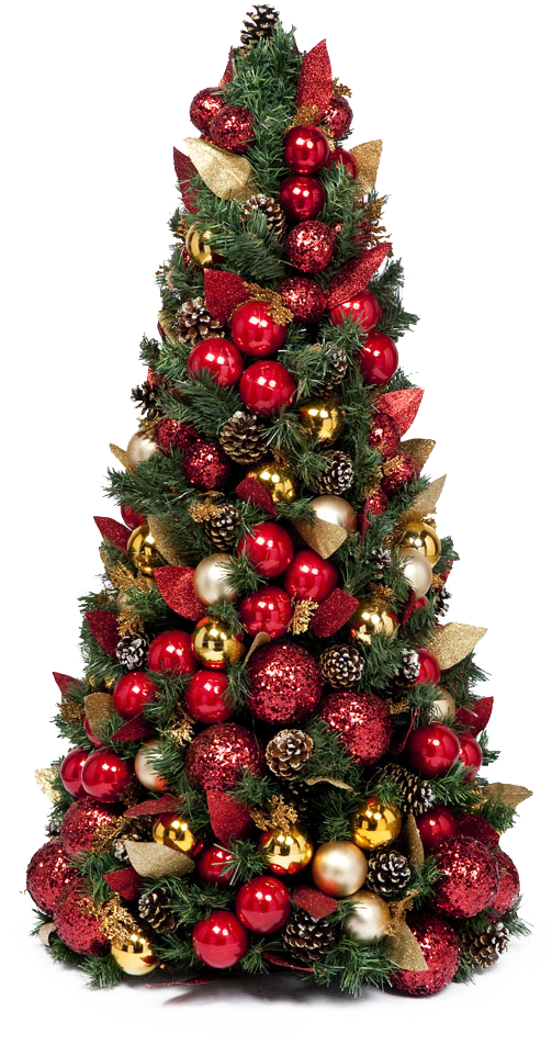 Christmas Fir-Tree Decorated PNG