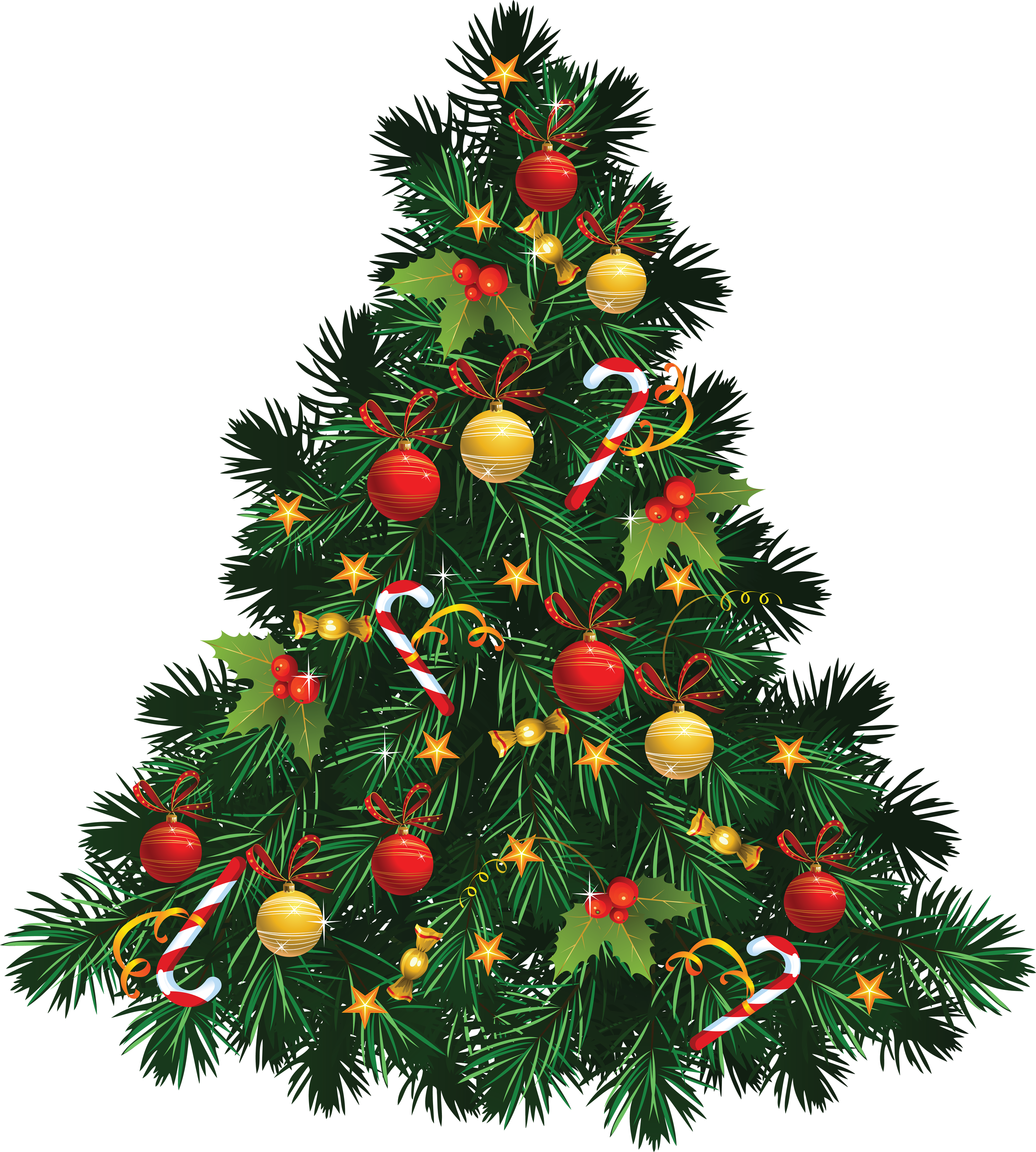 Christmas Fir-Tree Ornaments PNG