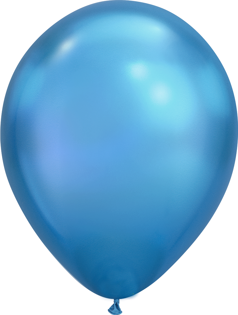 Chroom blauwe ballon PNG
