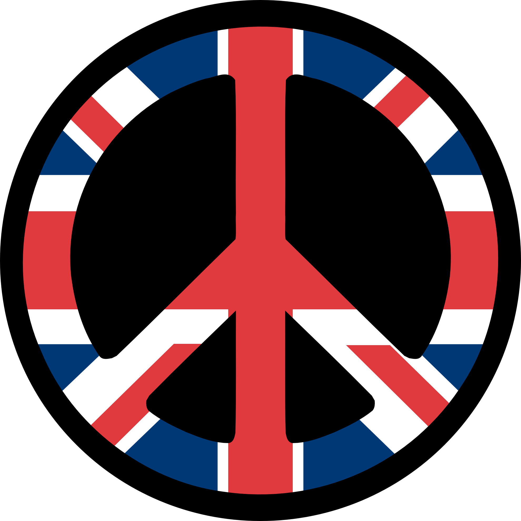 Kreise British Union Grunge Flagge PNG-Fotos