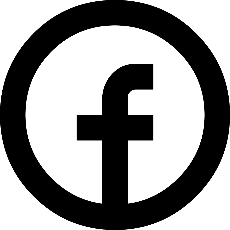 دائرة Facebook logo PNG Picture