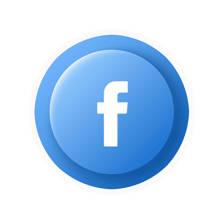 Circule o logotipo do Facebook PNG transparente