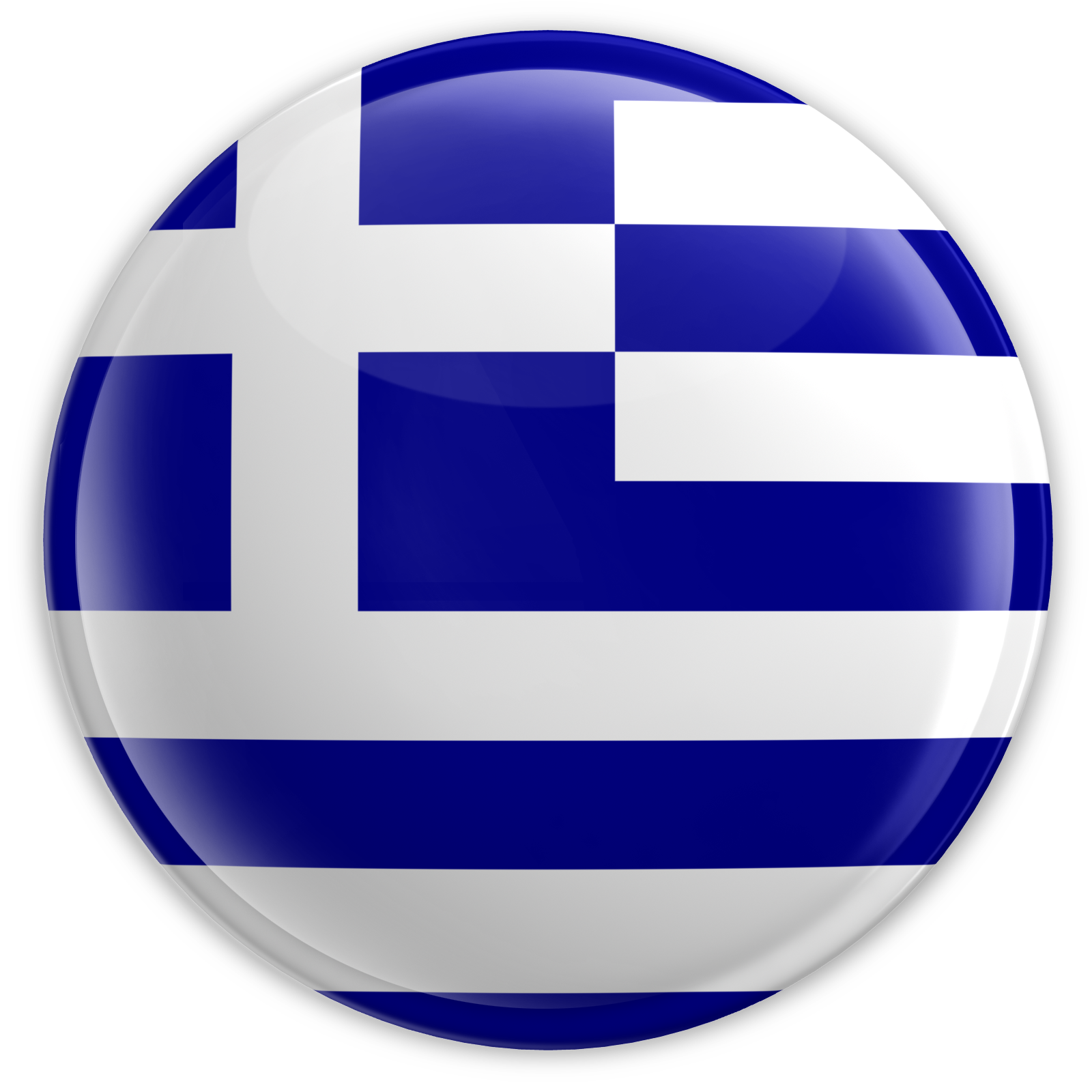 Circle Greece Flag PNG File