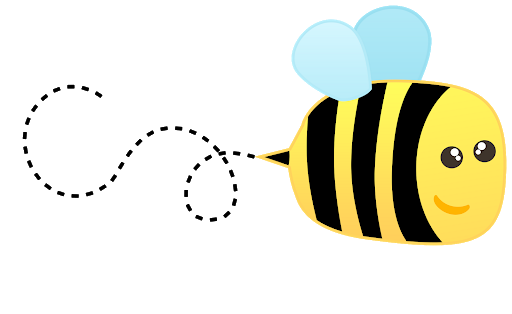 Clipart Bee Trail Path PNG