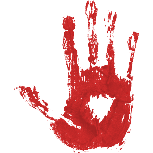 Clipart Bloody Hand PNG