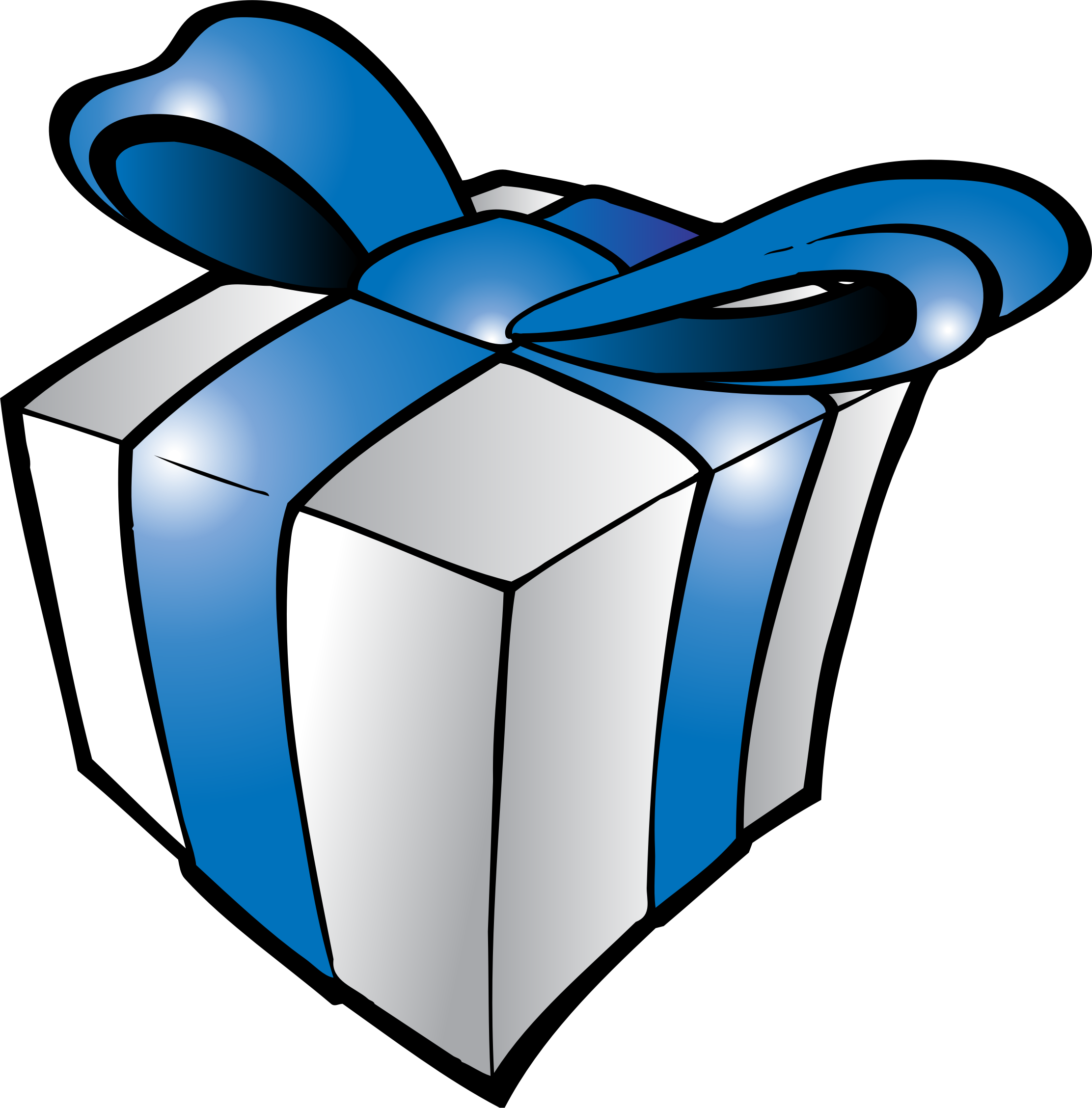 Clipart Blue Gift PNG