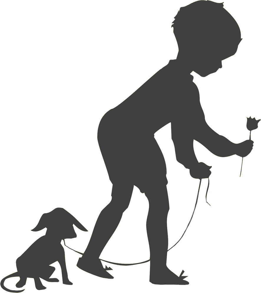 Clipart Boy And Dog PNG Photos