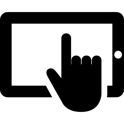 Clipart parmak tablet PNG