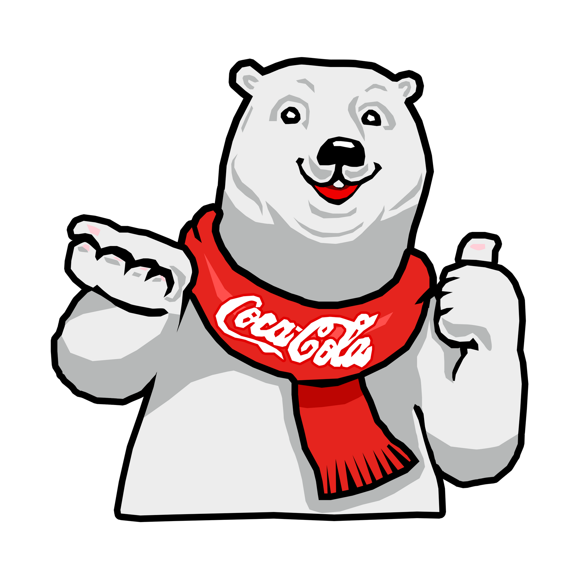 Coco Cola Bear Vector PNG
