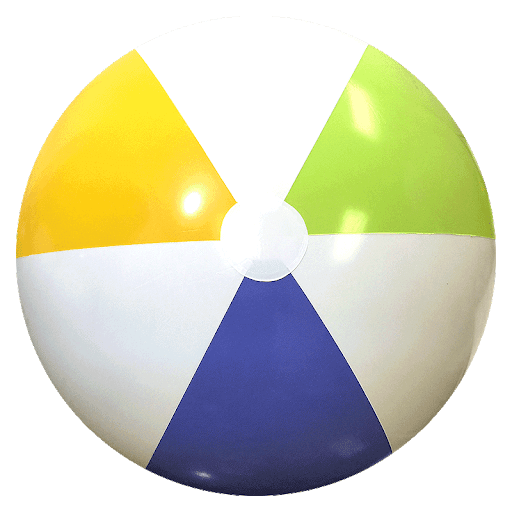 Colorful Beach Ball Kids PNG
