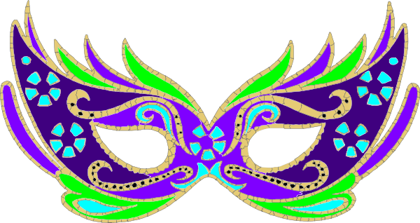 Colorful Carnival Eye Mask Transparent PNG