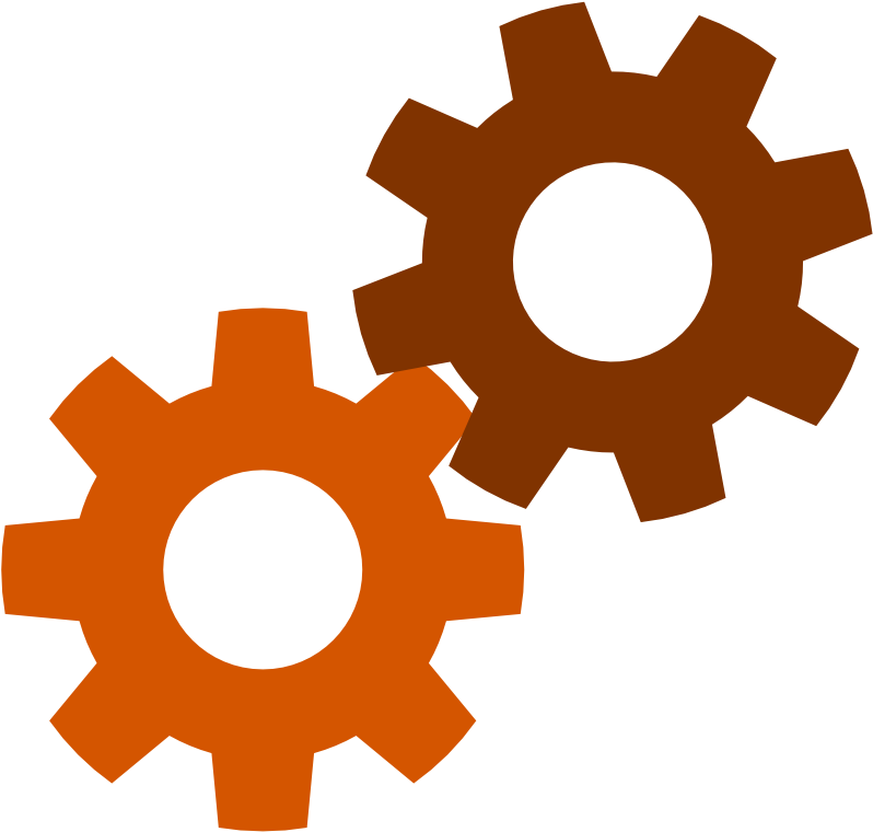 gears ที่มีสีสัน Clipart PNG