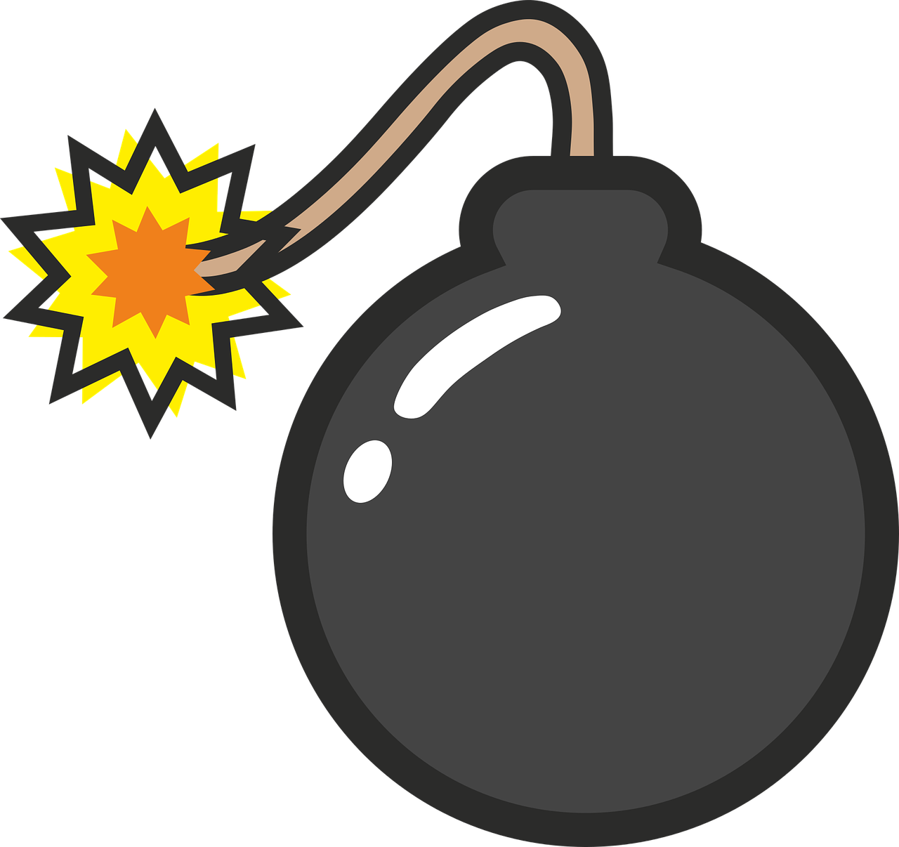 Comic Explosion Bubble PNG Background Image
