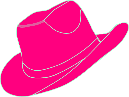 Cowboy Sombrero Pink PNG Clipart
