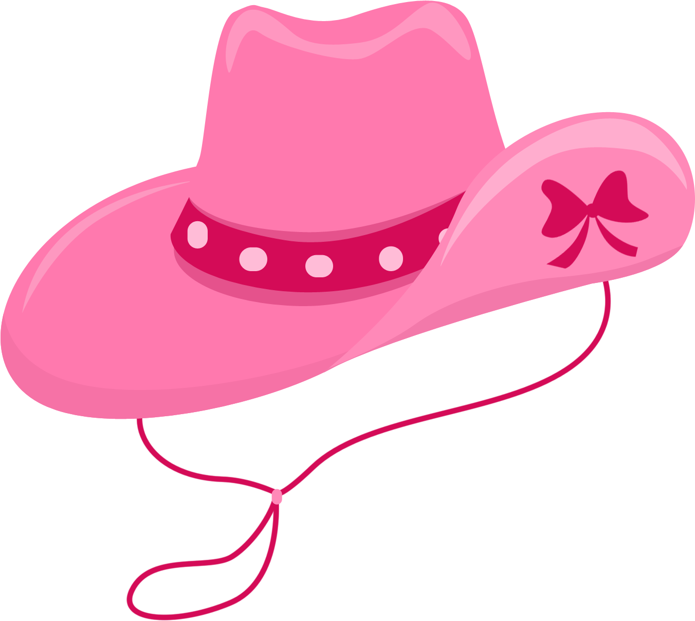 Cowboy Imagen PNG de sombrero rosa