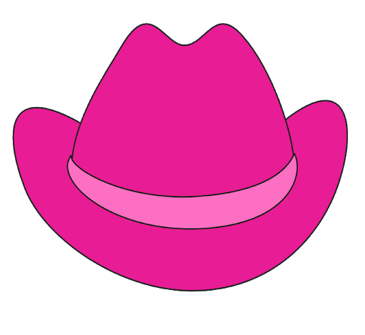 Vaquero rosa sombrero PNG imagen transparente