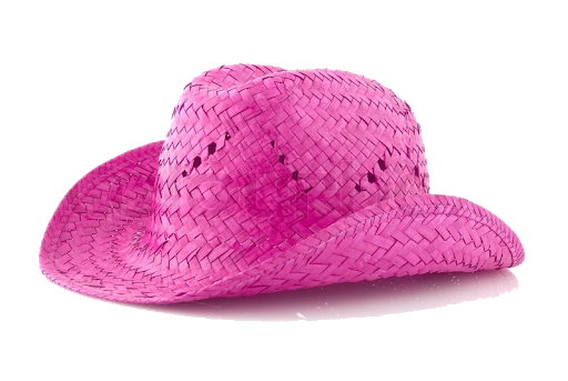Vaquero rosa sombrero PNG transparente