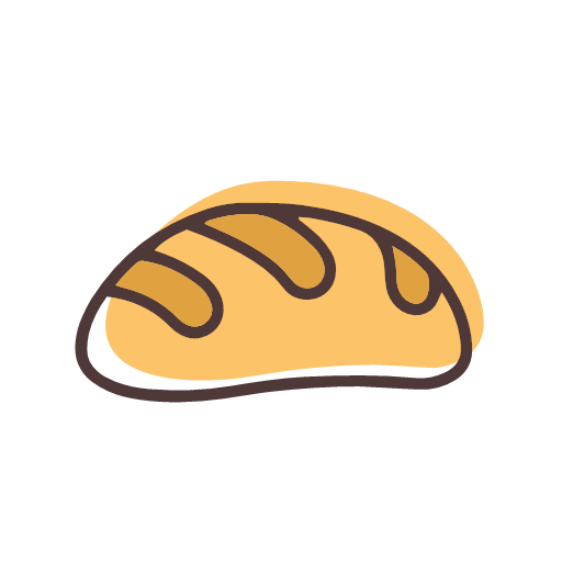 Imagem transparente do PNG do vetor do pão do croissant