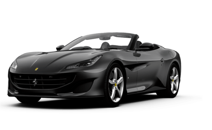 Dark Black Ferrari Car PNG