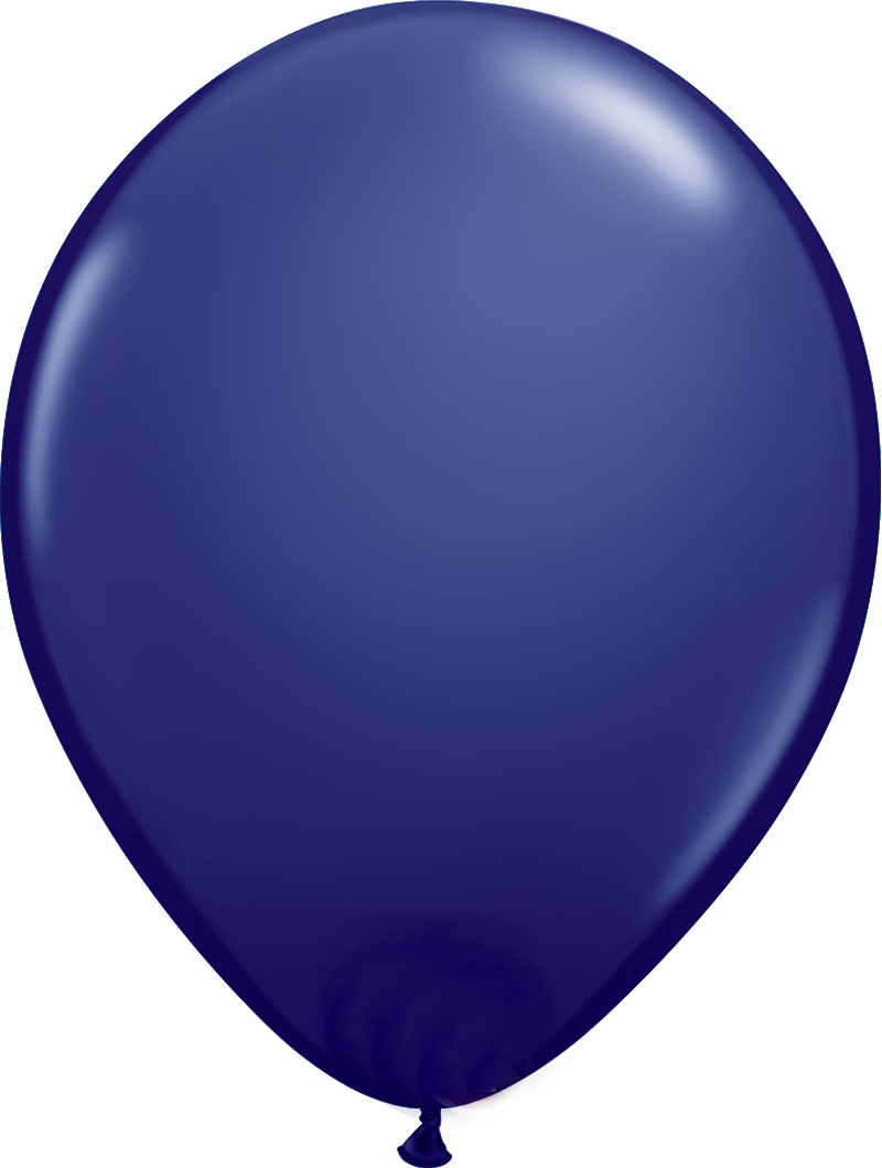 Donkerblauwe ballon PNG