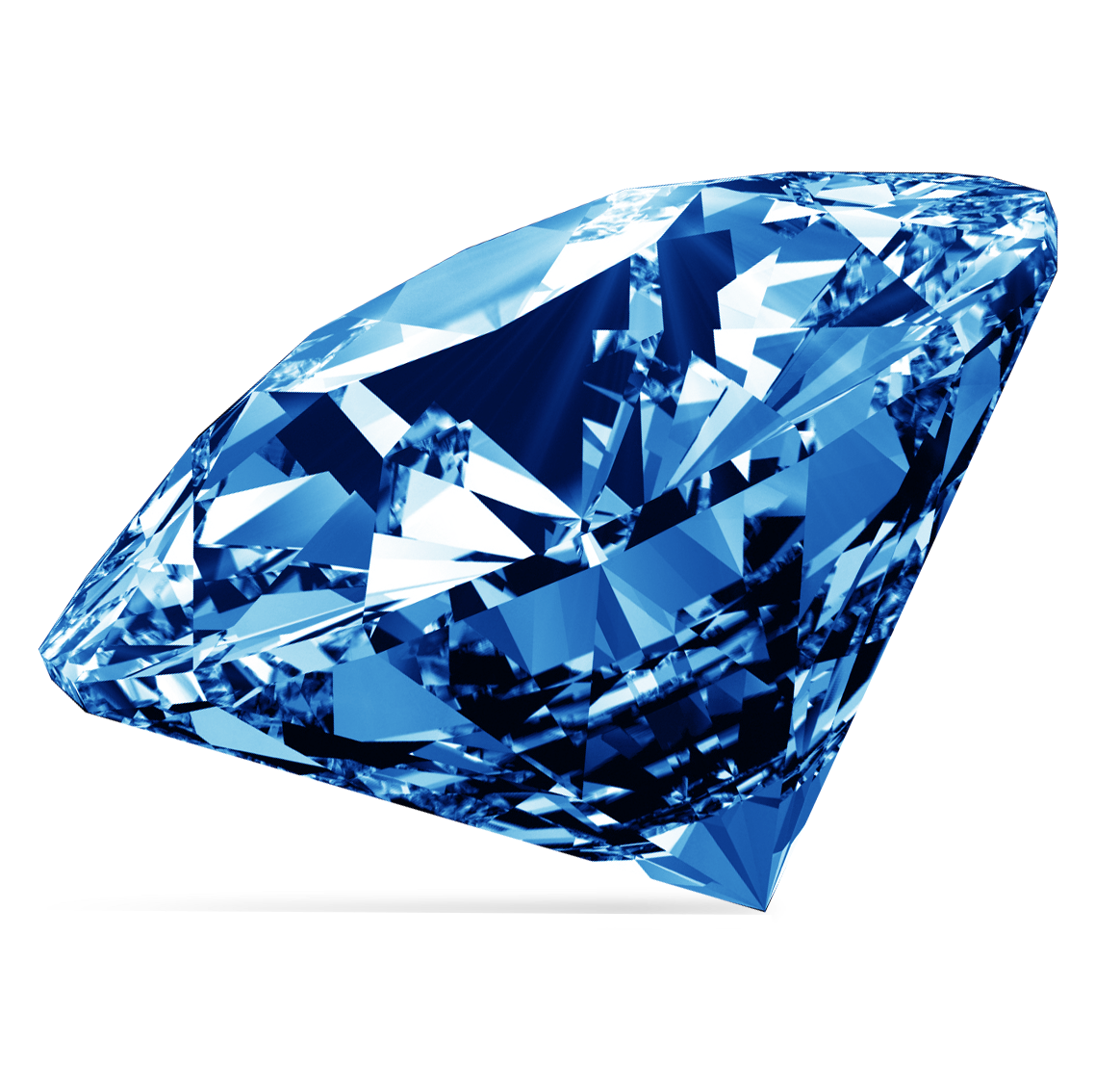 Diamond Gemstone Biru PNG