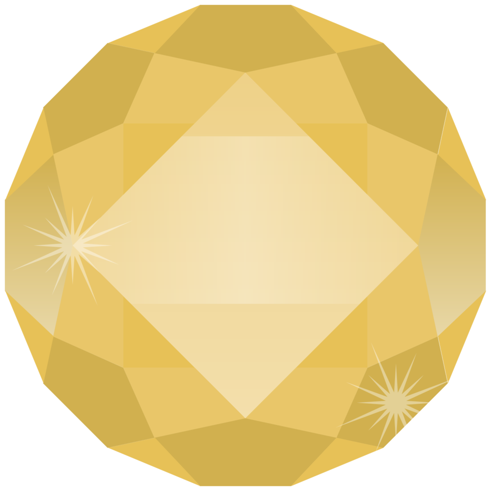 Diamond Gemstone Circle PNG