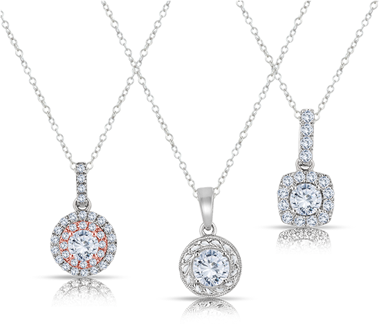 Diamond necklace PNG Background Image