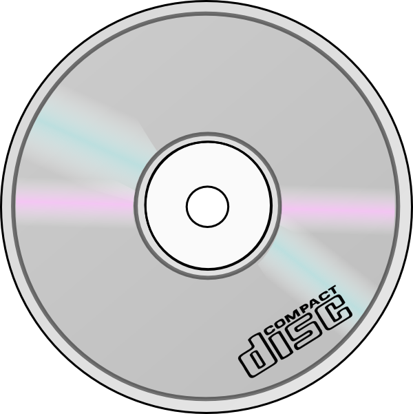 Digital CD Disk Vector PNG File