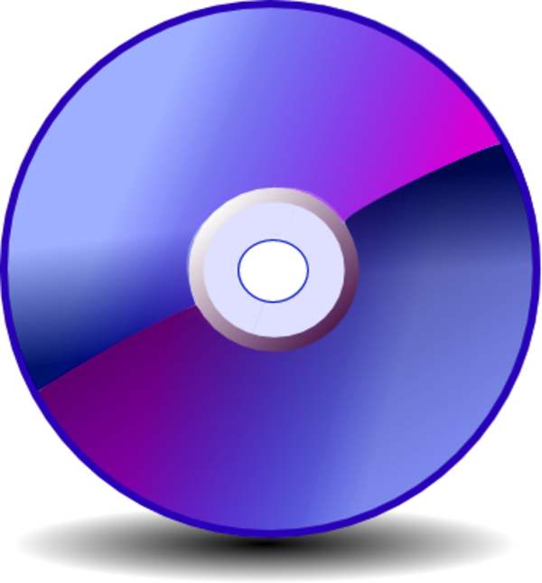 Digital CD Disk Vector Transparent Background