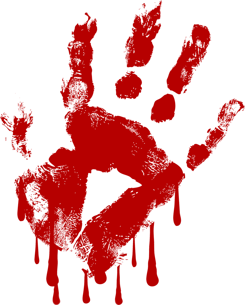 Dripping Bloody Hand PNG