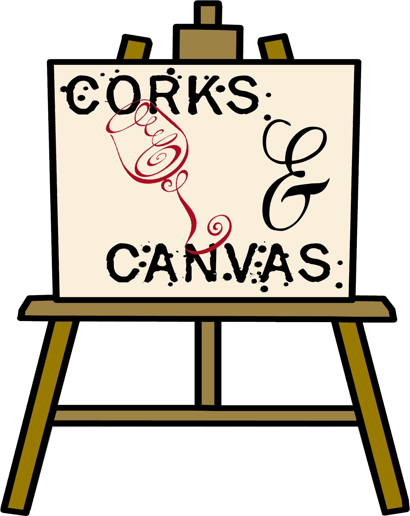 Easel Canvas Board Download PNG Image