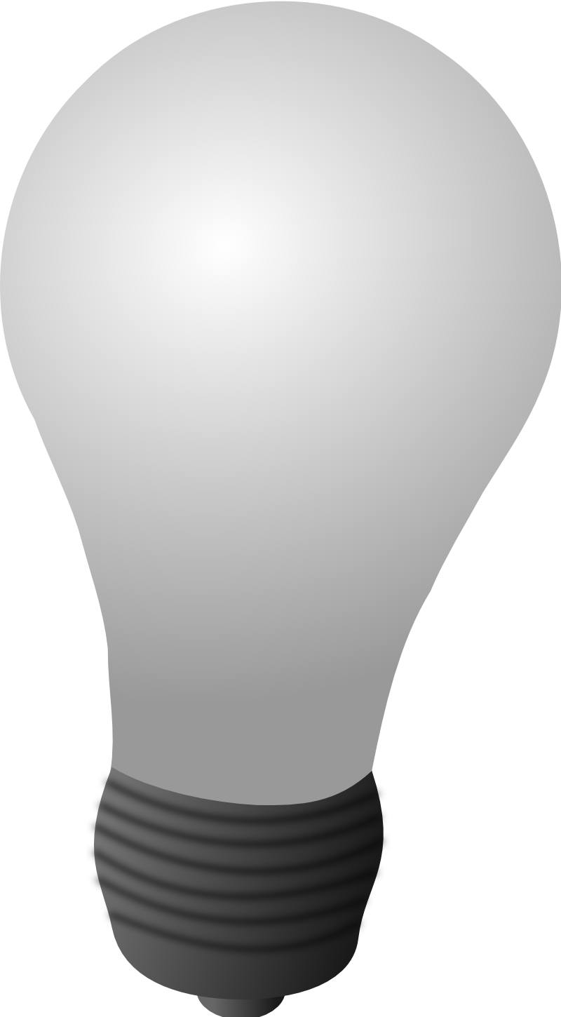 Clipart de PNG de bulbo elétrico