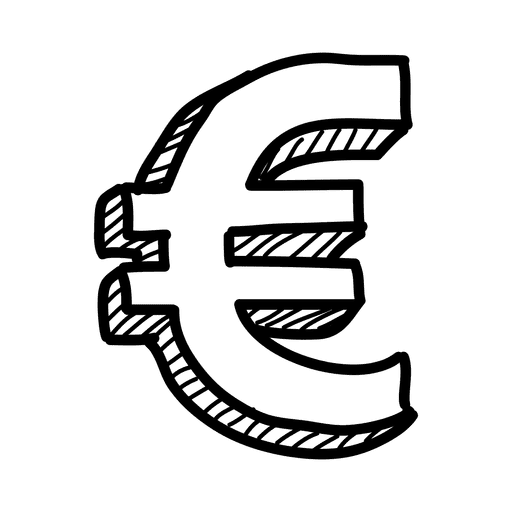 Euro Symbol Background PNG