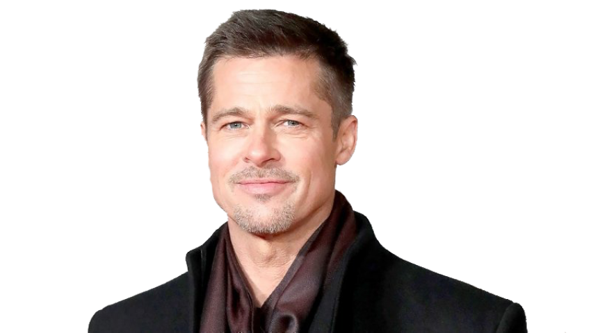 Wajah Brad Pitt Transparan PNG